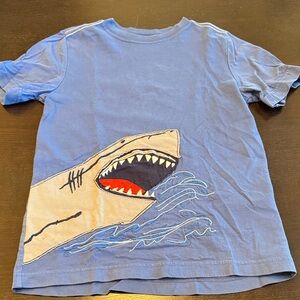 Hanna Andersson Blue Shark Bite Kids Tee